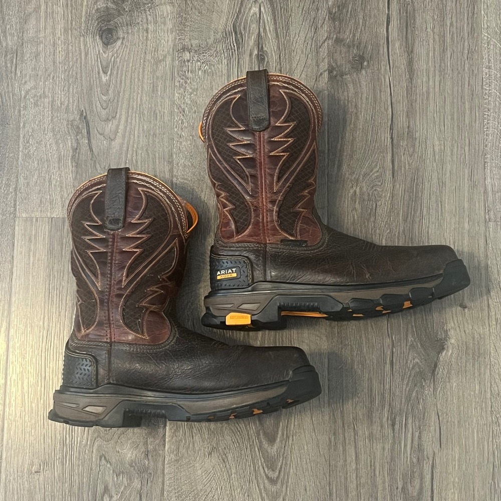 Ariat Work Mens Intrepid VentTEK Composite Toe Boots Brown 10023042 Size 8.5 D